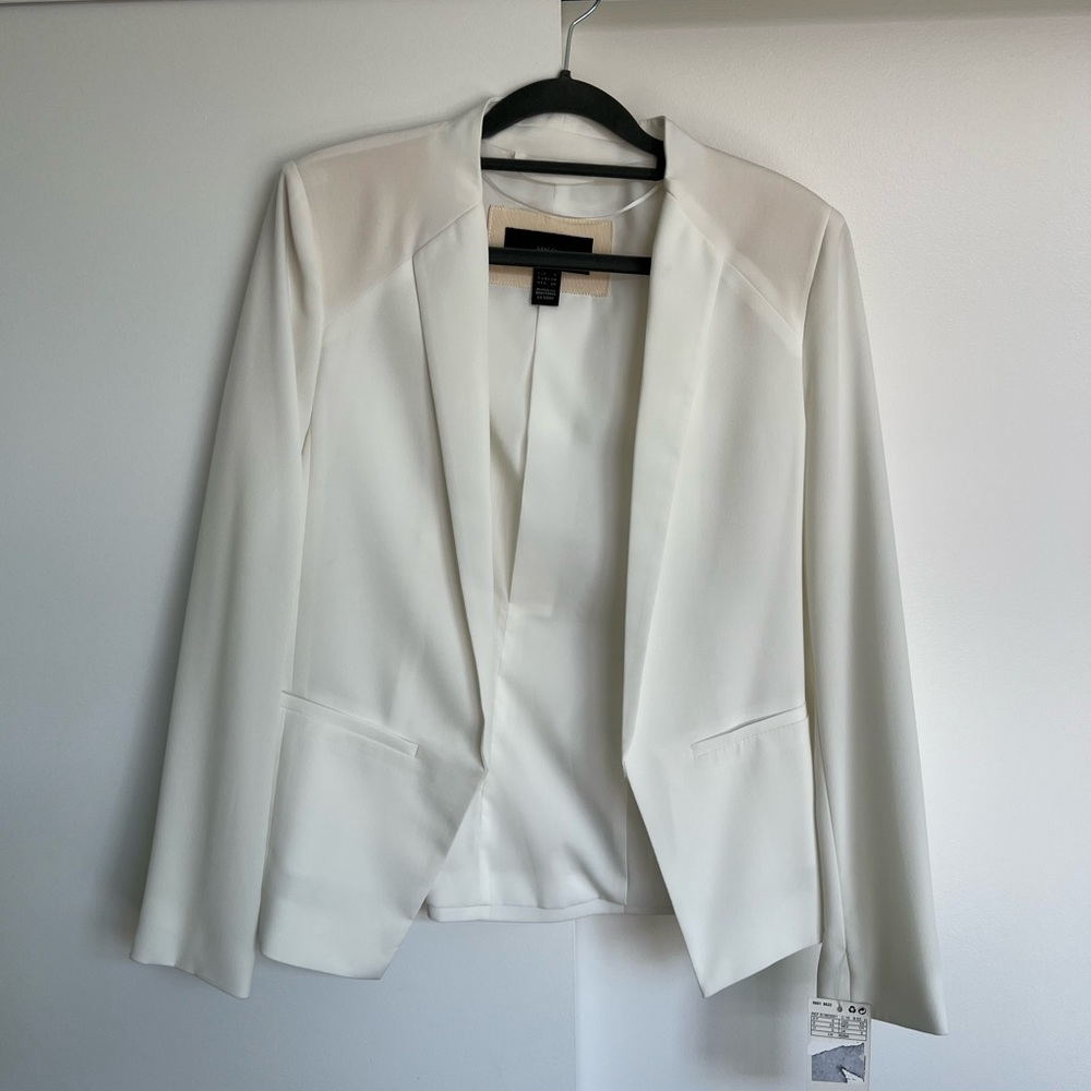 NWT Mango White Blazer Size XS